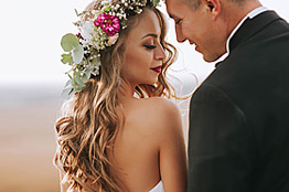 Bridal Hair with Flowers